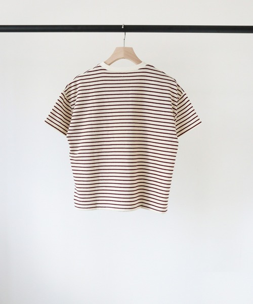 ooju(オージュ)の「【ooju】パイルボーダー S/S Tシャツ(Tシャツ/カットソー・キッズ・レッド/ブラック/アイボリー・3/1/2)」の16枚目の写真
