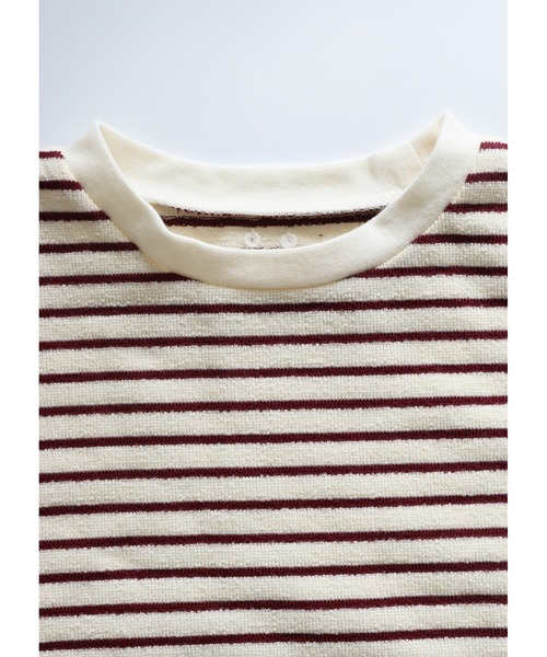 ooju(オージュ)の「【ooju】パイルボーダー S/S Tシャツ(Tシャツ/カットソー・キッズ・レッド/ブラック/アイボリー・3/1/2)」の19枚目の写真