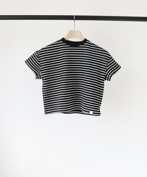 ooju(オージュ)の「【ooju】パイルボーダー S/S Tシャツ(Tシャツ/カットソー・キッズ・レッド/ブラック/アイボリー・3/1/2)」の11枚目の写真