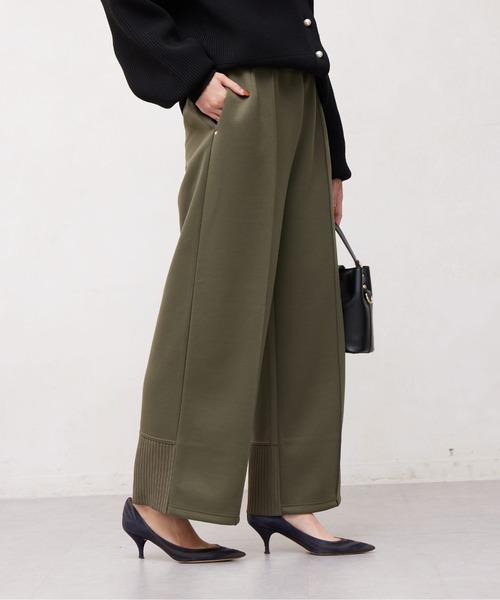 Chez toi(シェトワ)の「BACKリブ切替カットワイドパンツ(その他パンツ・レディース・ブラック/カーキ/アイボリー/グレイッシュベージュ/ナチュラル/グレー/ブラック系その他/ミント・FREE)」の22枚目の写真