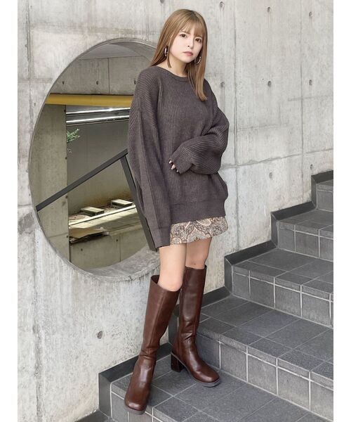 MURUA(ムルーア)の「ジャガードミニスカート(スカート・レディース・ブルー・2/1)」の15枚目の写真