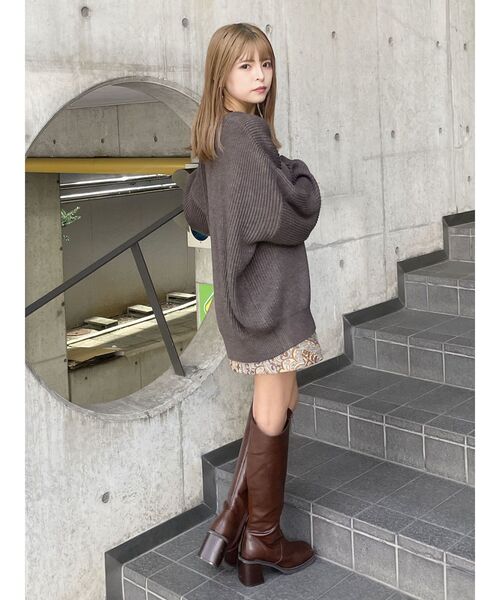 MURUA(ムルーア)の「ジャガードミニスカート(スカート・レディース・ブルー・2/1)」の14枚目の写真