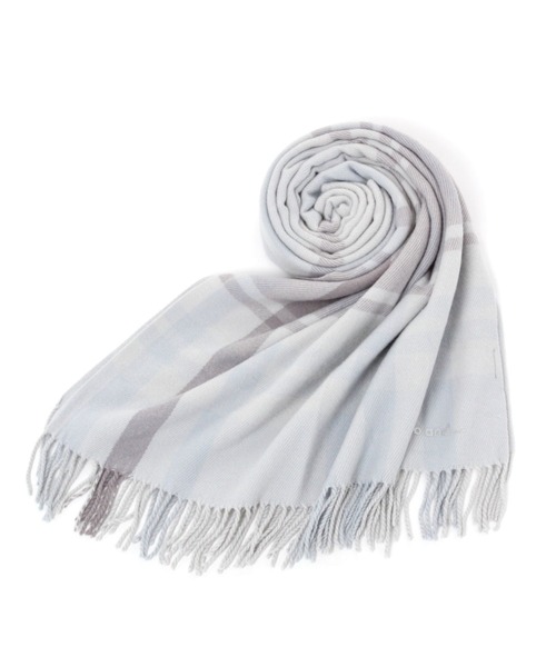 niko and...(ニコアンド)の「オリジナルチェックストール(ストール/ショール・レディース・キャメル/オフホワイト/グリーン/ブラウン/ネイビー/レッド/サックスブルー/イエロー・0)」の5枚目の写真