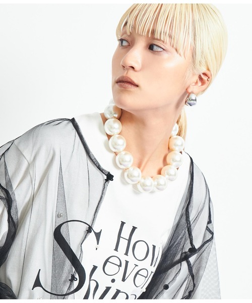 Settimissimo（セッティミッシモ）の「大ぶりパールネックレス（ネックレス・レディース・その他・FREE）」の2枚目の写真