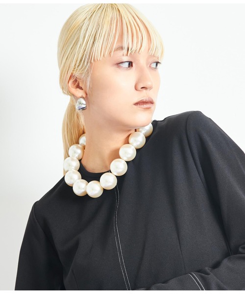 Settimissimo（セッティミッシモ）の「大ぶりパールネックレス（ネックレス・レディース・その他・FREE）」の5枚目の写真