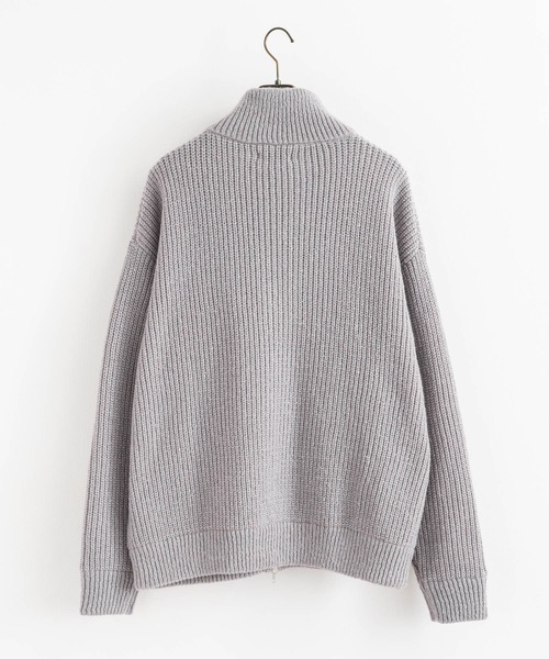 Rocky Monroe（ロッキーモンロー）の「オーバーサイズ ドライバーズニットカーディガン（カーディガン/ボレロ・メンズ・ブラウン/グリーン/チャコール/ブラック/ブルー/グレー/オフホワイト・M/L/XL）」の9枚目の写真