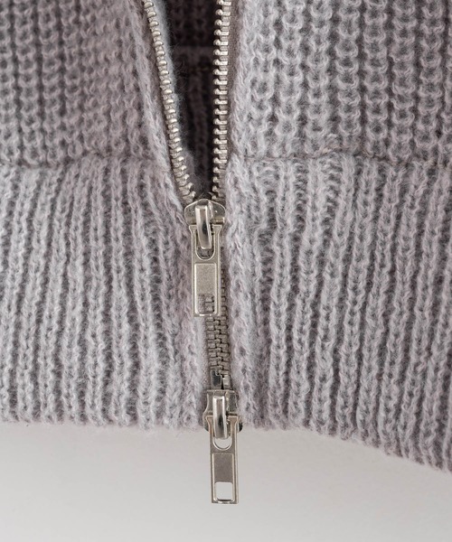 Rocky Monroe（ロッキーモンロー）の「オーバーサイズ ドライバーズニットカーディガン（カーディガン/ボレロ・メンズ・ブラウン/グリーン/チャコール/ブラック/ブルー/グレー/オフホワイト・M/L/XL）」の12枚目の写真