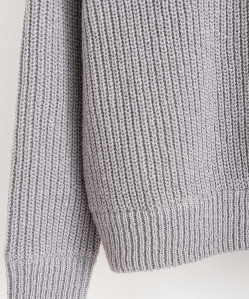 Rocky Monroe（ロッキーモンロー）の「オーバーサイズ ドライバーズニットカーディガン（カーディガン/ボレロ・メンズ・ブラウン/グリーン/チャコール/ブラック/ブルー/グレー/オフホワイト・M/L/XL）」の14枚目の写真