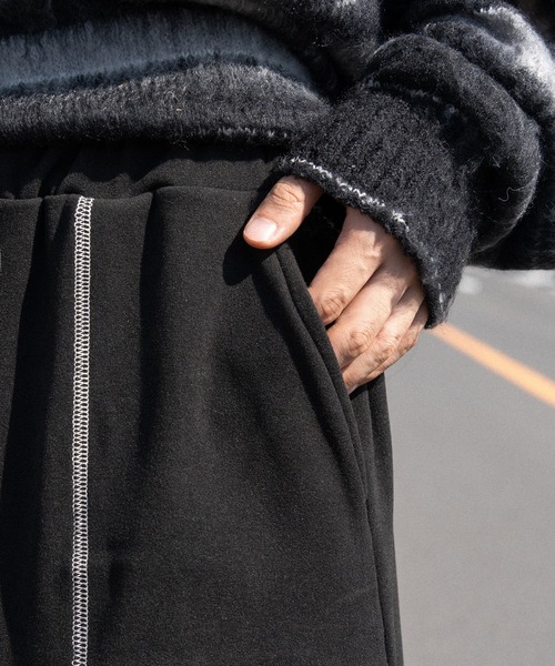 kutir（クティール）の「配色ステッチフランネルワイドパンツ（その他パンツ・メンズ・ボルドー/ブラック/ダークグリーン・LARGE/MEDIUM）」の15枚目の写真