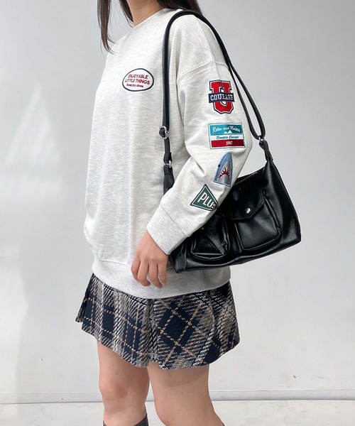 セール】☆ワッペンと刺繍プルオーバー（スウェット）｜AS KNOW AS