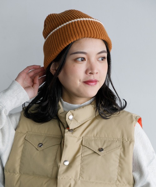 AMERICAN RAG CIE(アメリカンラグシー)の「Commerlina KOTONE CAP(ニットキャップ/ビーニー・レディース・アイボリー/ブラウン・FREE)」の5枚目の写真