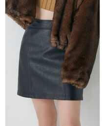 MURUA | フェイクレザーミニスカート(スカート)