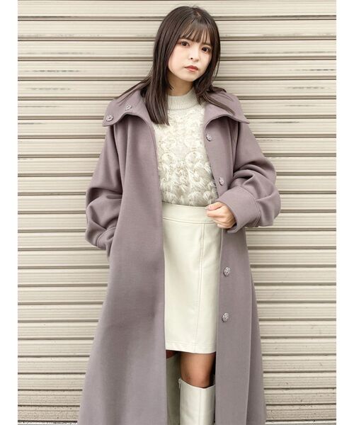 MURUA(ムルーア)の「フェイクレザーミニスカート(スカート・レディース・ブラック/ブラウン/アイボリー・1/2)」の6枚目の写真