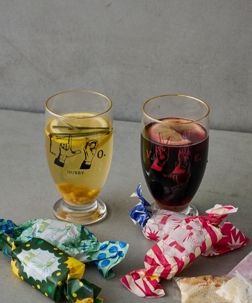 Hands sign ペアタンブラー（グラス/マグカップ/タンブラー