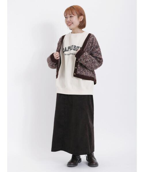 Samansa Mos2（サマンサ モスモス）の「コーデュロイナロースカート（スカート・レディース・ベージュ/チャコールグレー/ブルー/ピンク・F）」の7枚目の写真