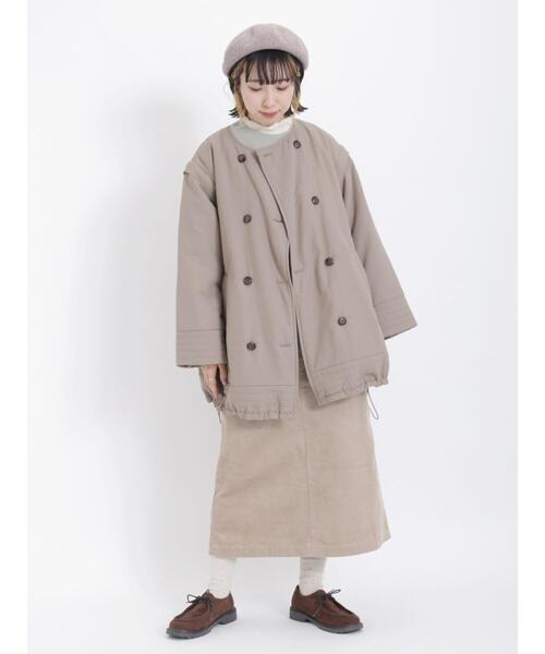 Samansa Mos2（サマンサ モスモス）の「コーデュロイナロースカート（スカート・レディース・ベージュ/チャコールグレー/ブルー/ピンク・F）」の16枚目の写真