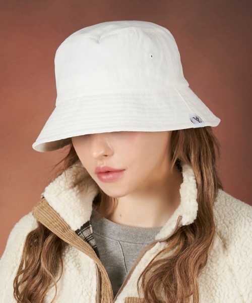 ■VARZAR■ Herringbone Label Bucket Hat Black varzar596 Herringbone label bucket hat - VARZAR | 60% - Asian Fashion