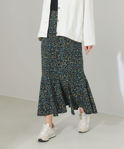 B:MING by BEAMS(ビーミングバイビームス)の「B:MING by BEAMS / アブストラクト スカート(スカート・レディース・ブラウン系その他3/ブラック・MEDIUM/SMALL)」の4枚目の写真