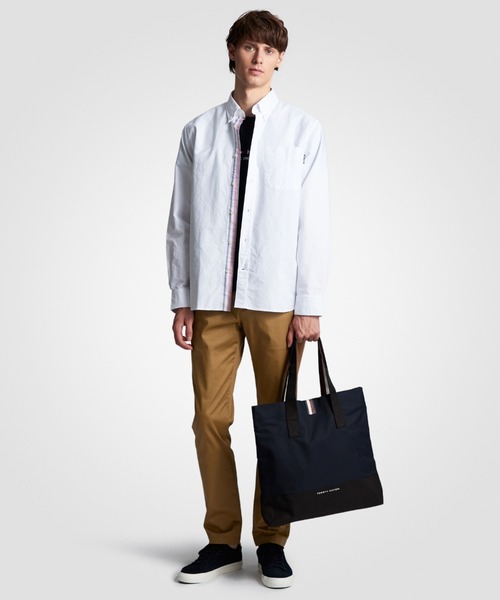 TOMMY HILFIGER（トミーヒルフィガー）の「セントラルキャンバストートバッグ（トートバッグ・メンズ・ネイビー・FREE）」の8枚目の写真