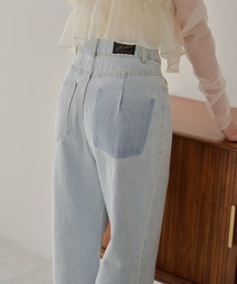 Kastane | 【新色追加/3サイズ展開/SET UP対応】ハイウエストストレートデニム(デニムパンツ)
