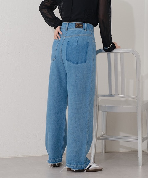 kastane  カーゴデニムパンツ 新色追加/3サイズ展開/WEB限定サイズ】カーゴデニムパンツ