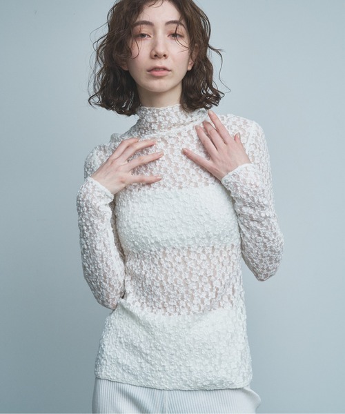 La nature linge】レースタートルプルオーバー（Tシャツ