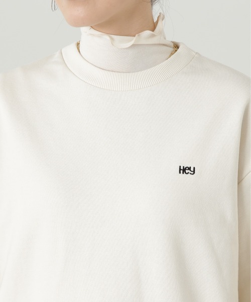 N.（N. Natural Beauty Basic）（エヌエヌナチュラルビューティーベーシック）の「◆ワンポイント刺繍スウェット（Tシャツ/カットソー・レディース・オフホワイト/グリーン/杢グレー・MEDIUM）」の13枚目の写真