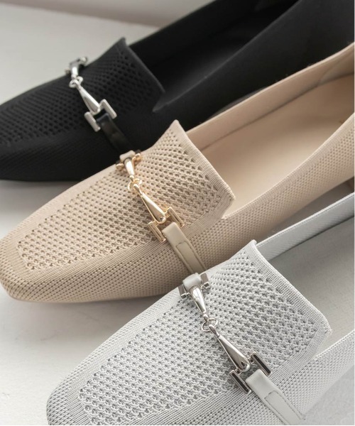 RANDA（ランダ）の「【SUSTAINABLE】ビットデザインニットシューズ（その他シューズ・レディース・ブラック/ベージュ/グレー・LL/L/M/S）」の18枚目の写真