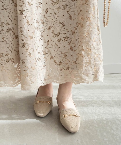 RANDA（ランダ）の「【SUSTAINABLE】ビットデザインニットシューズ（その他シューズ・レディース・ブラック/ベージュ/グレー・LL/L/M/S）」の22枚目の写真