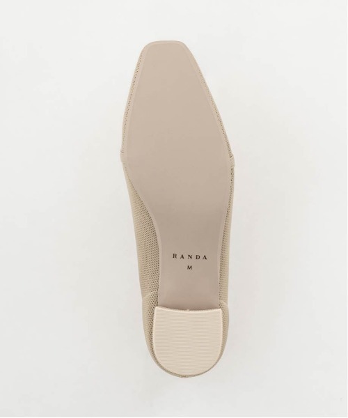 RANDA（ランダ）の「【SUSTAINABLE】ビットデザインニットシューズ（その他シューズ・レディース・ブラック/ベージュ/グレー・LL/L/M/S）」の7枚目の写真