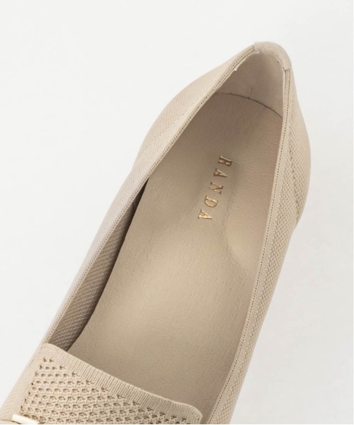 RANDA（ランダ）の「【SUSTAINABLE】ビットデザインニットシューズ（その他シューズ・レディース・ブラック/ベージュ/グレー・LL/L/M/S）」の8枚目の写真