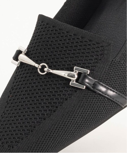 RANDA（ランダ）の「【SUSTAINABLE】ビットデザインニットシューズ（その他シューズ・レディース・ブラック/ベージュ/グレー・LL/L/M/S）」の10枚目の写真