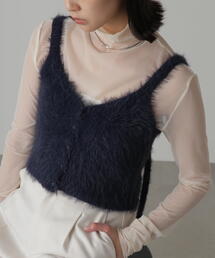 FREE'S MART | ◆フロントボタンシャギービスチェ(ベスト)