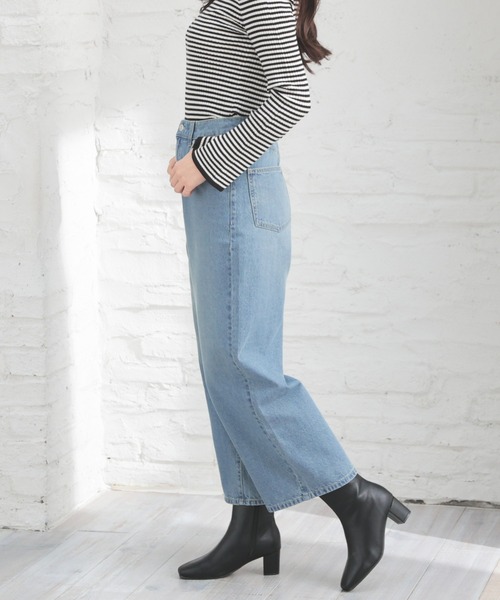 ストレートパンツ（股下64cm）（デニムパンツ）｜Honeys（ハニーズ