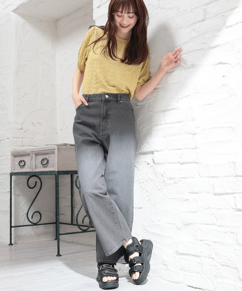 ストレートパンツ（股下64cm）（デニムパンツ）｜Honeys