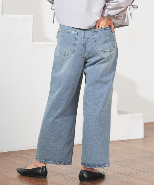 Honeys（ハニーズ）の「ストレートパンツ（股下６４ｃｍ）（デニムパンツ・レディース・ライトブルー/ブルー/ブルー系その他/アイボリー/ブラック/グレー/ライトインディゴブルー/ブルー系その他3/ブルー系その他4・SS/S/M/L/LL）」の10枚目の写真