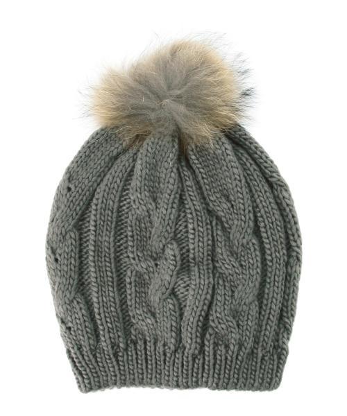 Ray BEAMS（レイビームス）の「Ray BEAMS / ラクーンファーニット帽（ニットキャップ/ビーニー・レディース・ホワイト/グレー/ブラック/ベージュ・ONE SIZE）」の6枚目の写真