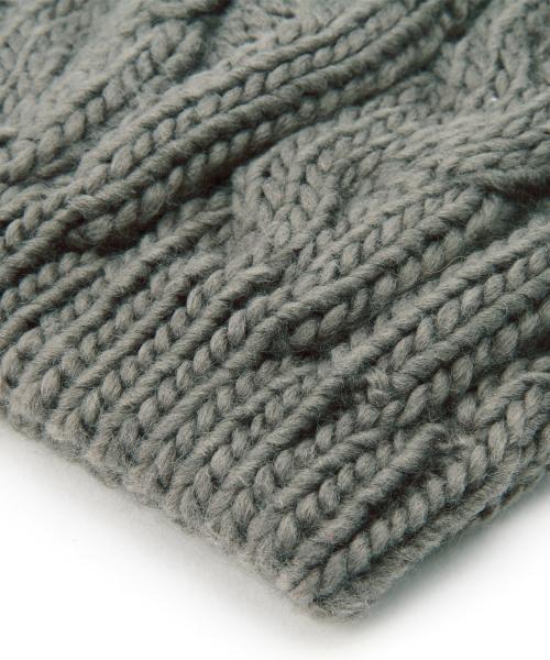 Ray BEAMS（レイビームス）の「Ray BEAMS / ラクーンファーニット帽（ニットキャップ/ビーニー・レディース・ホワイト/グレー/ブラック/ベージュ・ONE SIZE）」の17枚目の写真