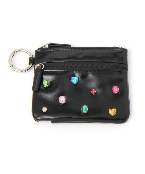 Me%（ミィパーセント）の「ビジューカスタムポーチサイフ 104118（コインケース・レディース・シルバー/ブラック・FREE）」の14枚目の写真