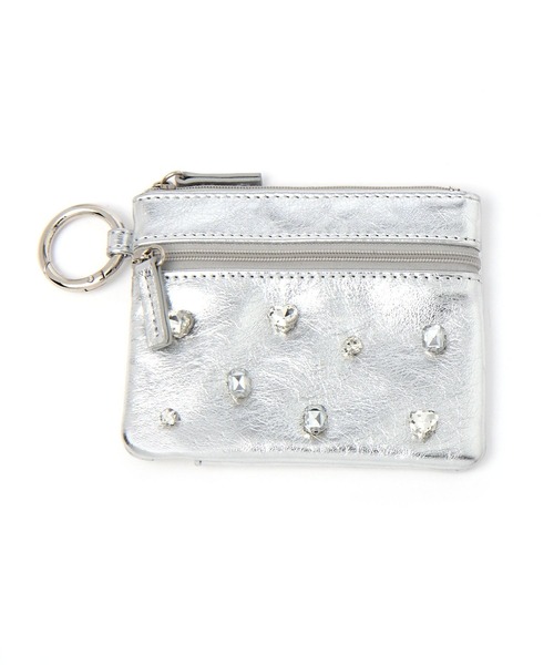 Me%（ミィパーセント）の「ビジューカスタムポーチサイフ 104118（コインケース・レディース・シルバー/ブラック・FREE）」の15枚目の写真