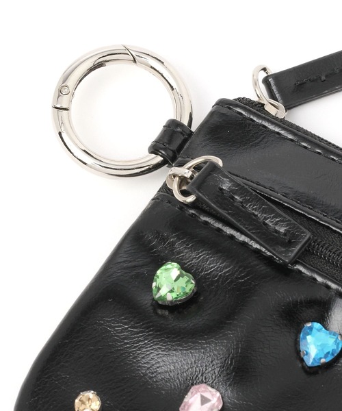 Me%（ミィパーセント）の「ビジューカスタムポーチサイフ 104118（コインケース・レディース・シルバー/ブラック・FREE）」の19枚目の写真