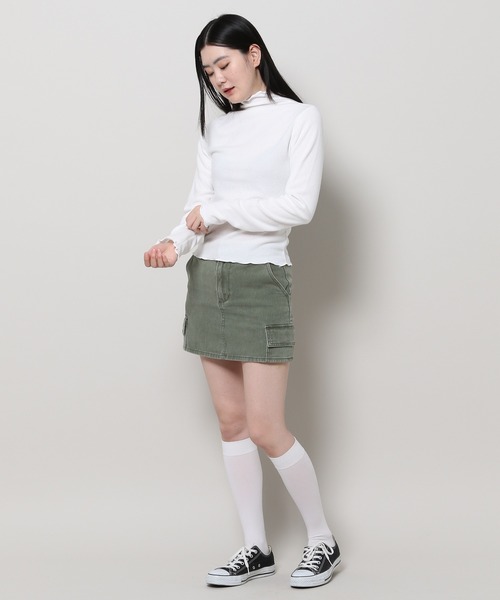 3.3 Field Trip (3.3フィールドトリップ)の「3.3 Field Trip/ハーフネックT 2996078(Tシャツ/カットソー・レディース・グレー/ブラック/アイボリー・FREE)」の11枚目の写真
