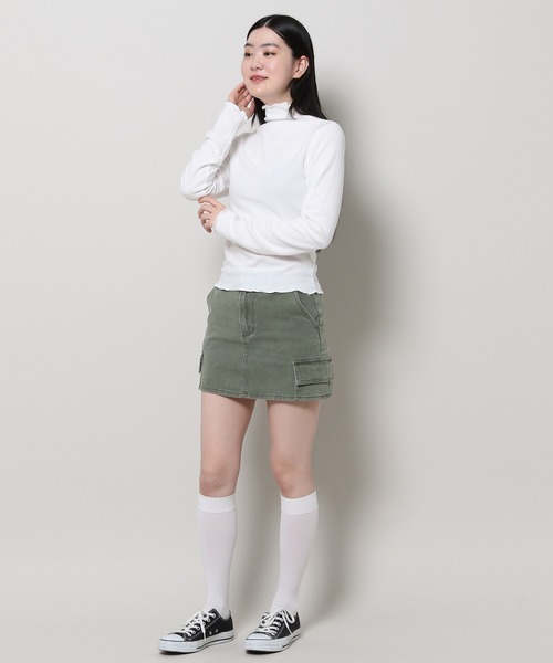 3.3 Field Trip (3.3フィールドトリップ)の「3.3 Field Trip/ハーフネックT 2996078(Tシャツ/カットソー・レディース・グレー/ブラック/アイボリー・FREE)」の12枚目の写真