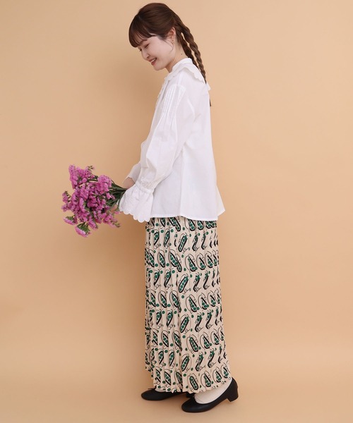 peu pres（プープレ）の「チェリー刺繍ブラウス（シャツ