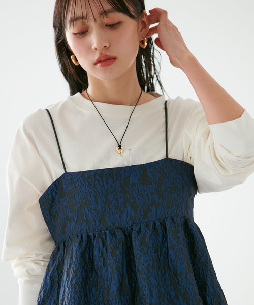 VIS（ビス）の「ハートコードネックレス（ネックレス・レディース・シルバー/ゴールド・FREE）」の3枚目の写真