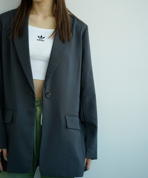 adidas（アディダス）の「【adidas/ アディダス】3 S CROP TOP IU2405（キャミソール・レディース・ブラック/ホワイト・X-SMALL）」の3枚目の写真