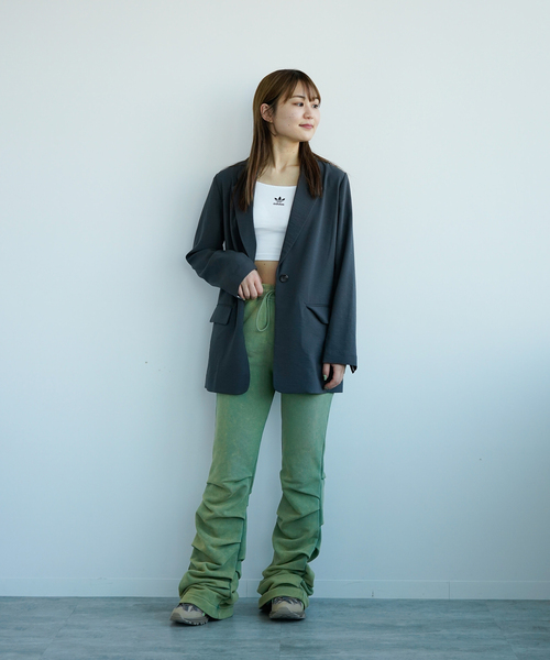 adidas（アディダス）の「【adidas/ アディダス】3 S CROP TOP IU2405（キャミソール・レディース・ブラック/ホワイト・X-SMALL）」の8枚目の写真