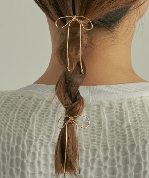 TEN. ヘアクリップ ヘアピン バレッタ ゴールド ディムバレッタ GD-S