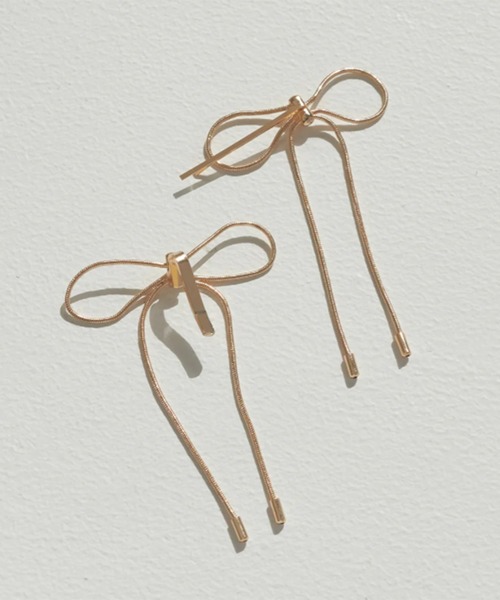 GOLDY（ゴールディ）の「【GOLDY】リボンモチーフ 4Pセット ヘアピン＋ヘアカフ 6240101（バレッタ/ヘアクリップ・レディース・ブラック/シルバー/ゴールド・FREE）」の12枚目の写真