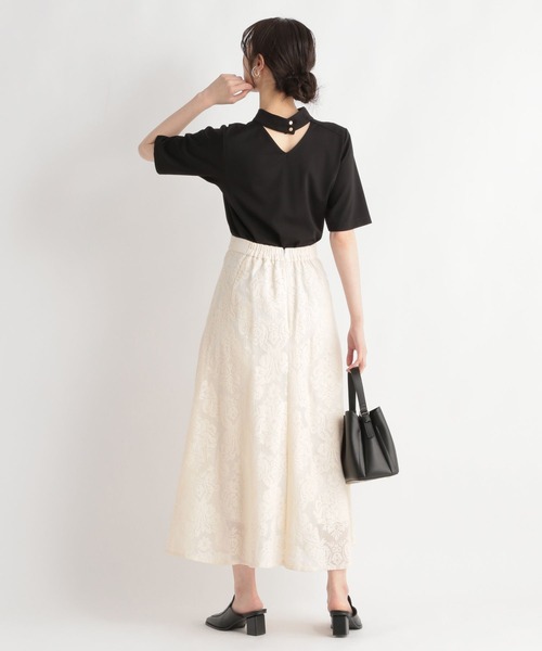 Andemiu（アンデミュウ）の「2WAYスタンドカット110500（Tシャツ/カットソー・レディース・ホワイト/ブラック/ブルー・FREE）」の7枚目の写真